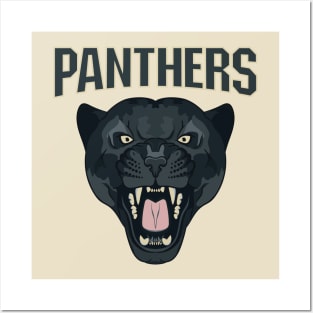Panthers head Posters and Art